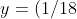y= (1/18)x^6+ (1/3)x^3+ C